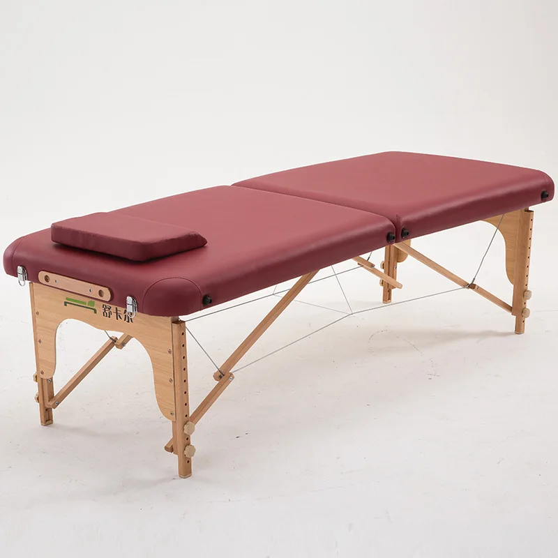 

Solid Wood Folding Beauty Bed Portable Portable Acupuncture Physiotherapy Massage Massage Bed Home Fire Therapy Moxibustion