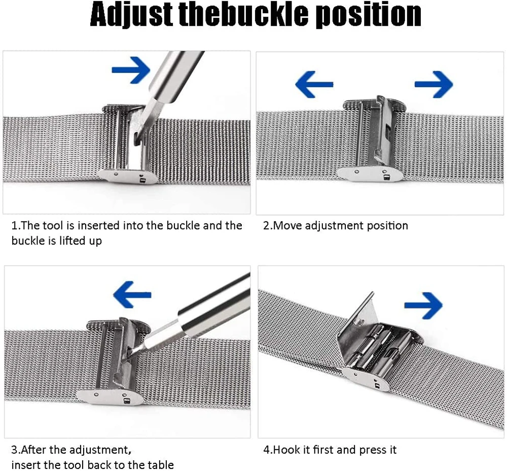 

Apple Watch Band 6 SE 40mm 44mm iWatch 5 4 Stainless Steel Bracelet for Applewatch 42mm 38mm iWatch 3 Milanese Wrist Strap