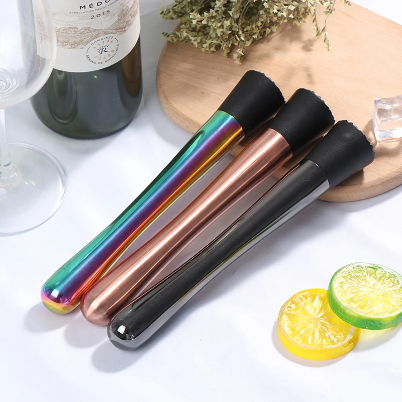 Metal Masher Stir Bar Bartenders Tool Cocktail Muddler Swizzle Sticks Broken Popsicle Lemon Fruit | Дом и сад