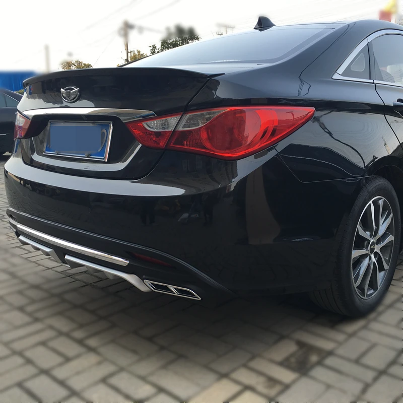 Спойлер для Hyundai Sonata 2011 2013 задний спойлер 8 ABS диффузор переднего бампера защитные