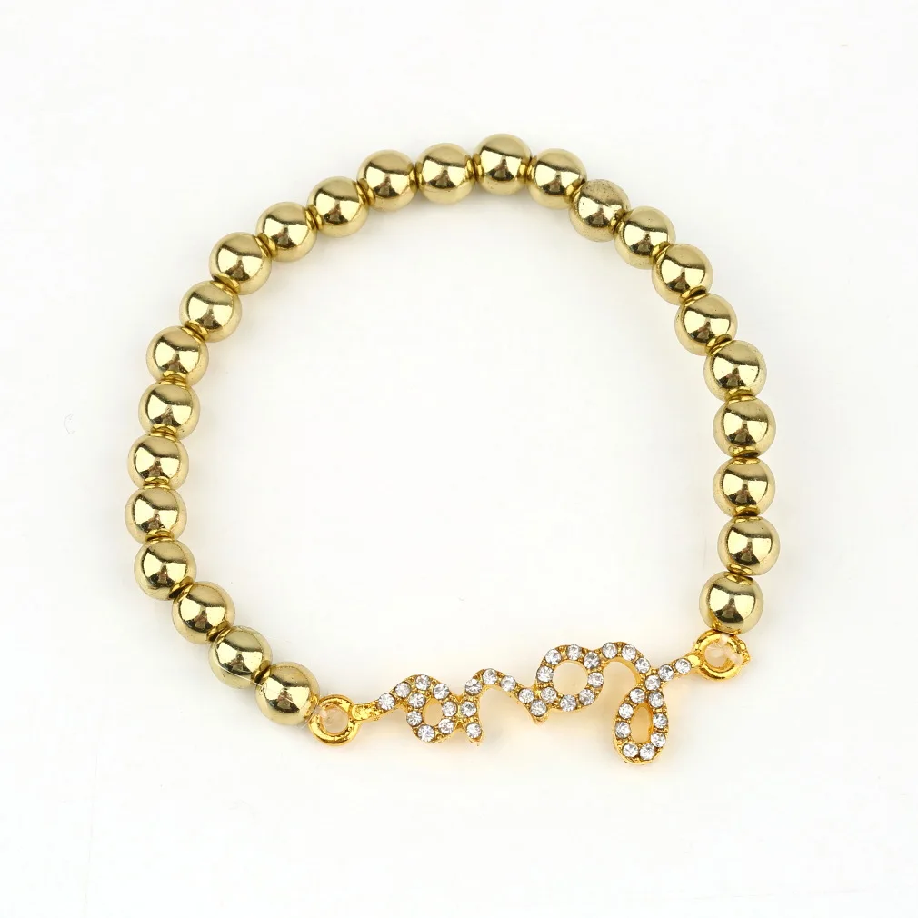 Простой браслет в стиле панк из нержавеющей стали подвеска виде черепа бусины