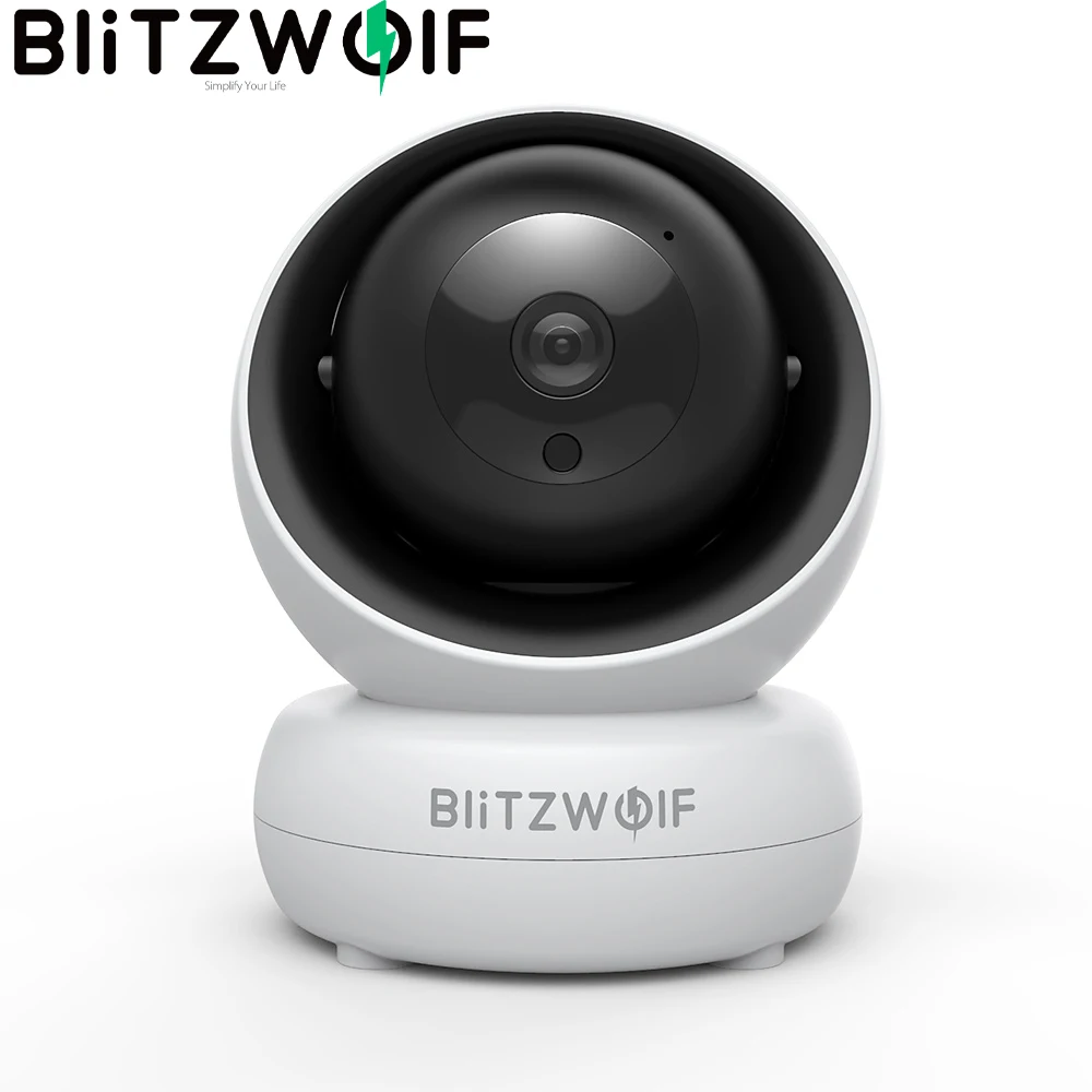 

Камера видеонаблюдения BlitzWolf BW-SHC2, камера безопасности для помещения, 1080 пикселей, 2 МП, поддержка Wi-Fi, IP, радионяня, умный дом, функция ночного...