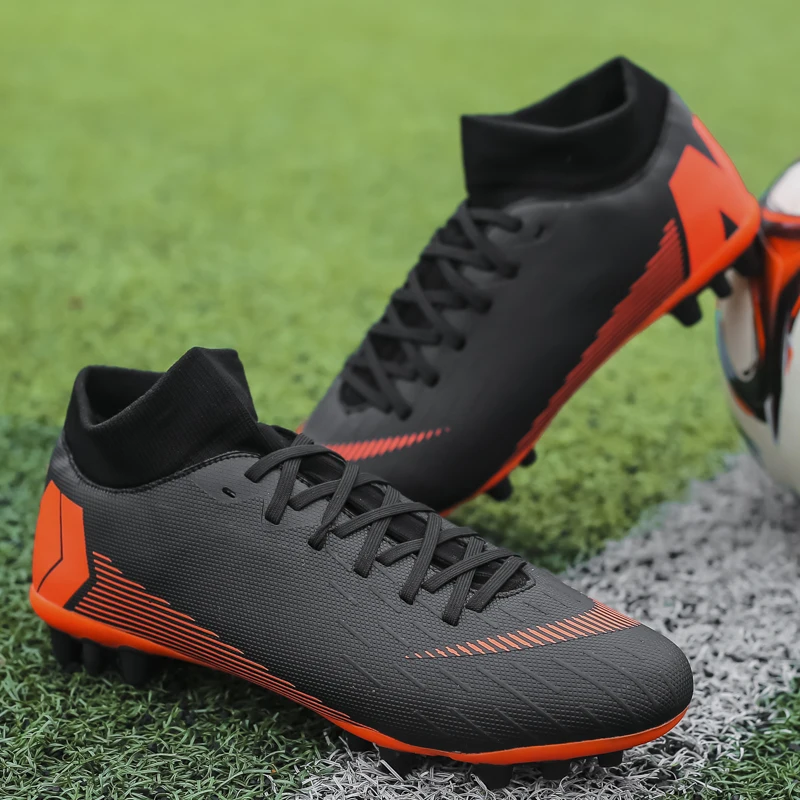 

Men's high-top long broken nailed football shoes training shoes lightweight and comfortable men's football shoes sneakers men