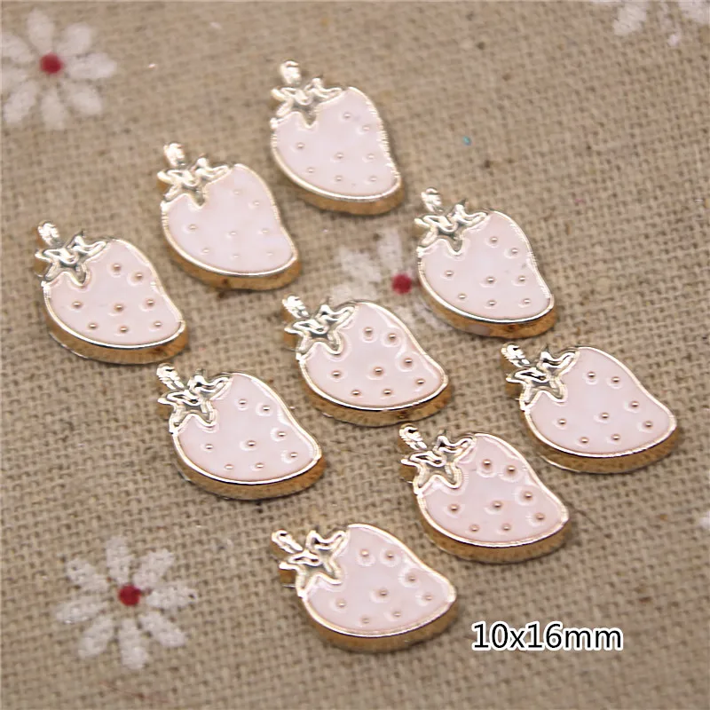 Пластиковая Клубничная красная/черная/белая декоративная задняя крышка 50 шт. 9 х15