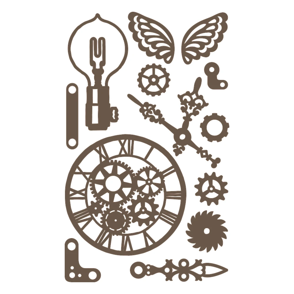 

Steampunk Vintage Metal Die Cutting 2021 New Diy Die Molds Scrapbooking Paper Making Cuts Crafts Big Die 2021 New Arrive