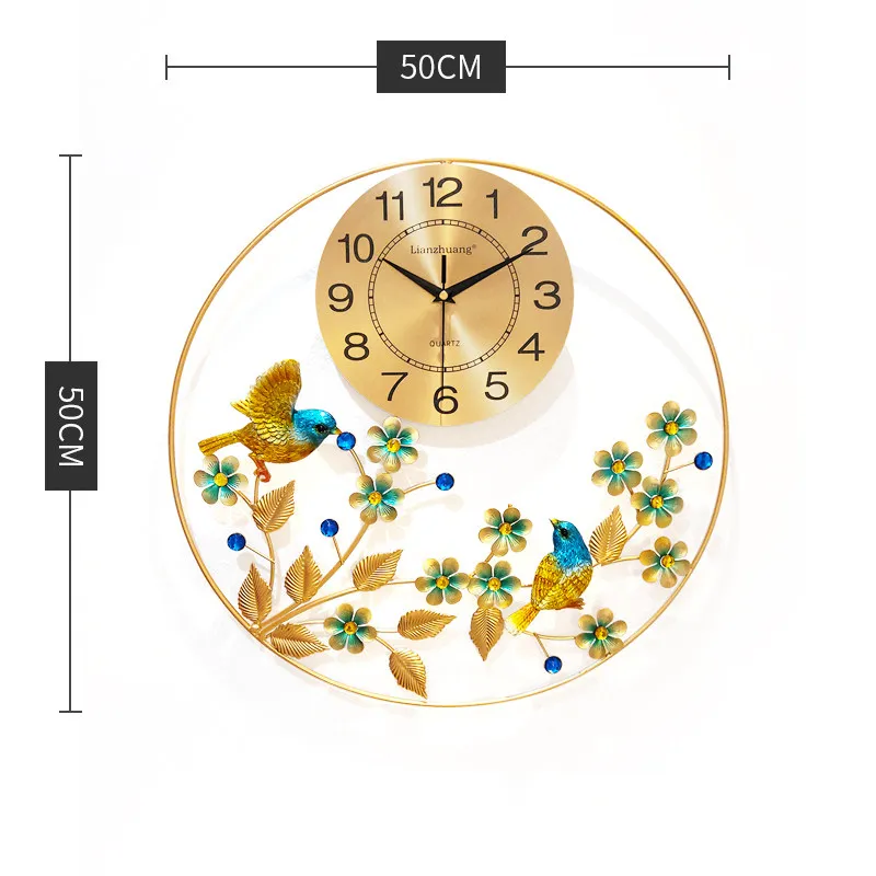 3D настенные часы с птицей европейские современные простые креативные для