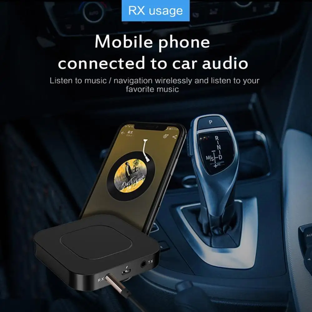 Беспроводной Bluetooth 5 0 передатчик приемник USB аудио адаптер HD 3 мм AUX Разъем для ТВ