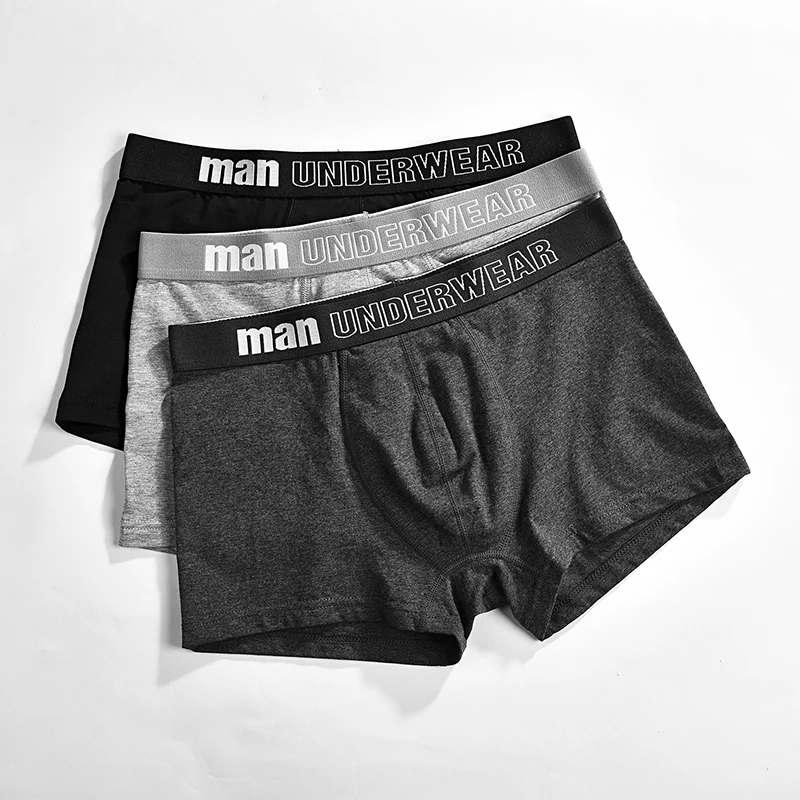 

boxer mens underwear men cotton underpants male pure men panties shorts underwear boxer shorts cotton solid cuecas