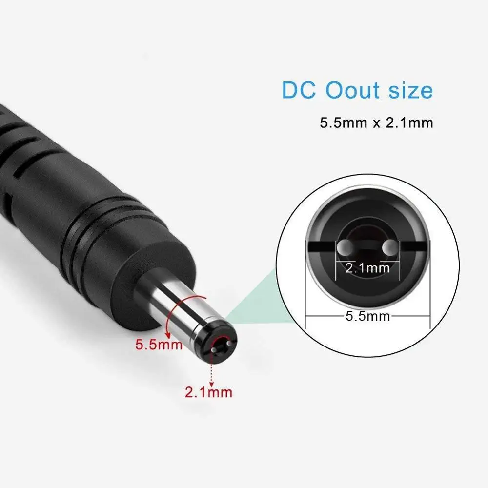 LED Power Adapter - DC 5V 12V 24V Lighting Transformer - AC 110V/220V to DC Switching Power Supply - 5.5mm*2.1~2.5mm Male Connector image 2