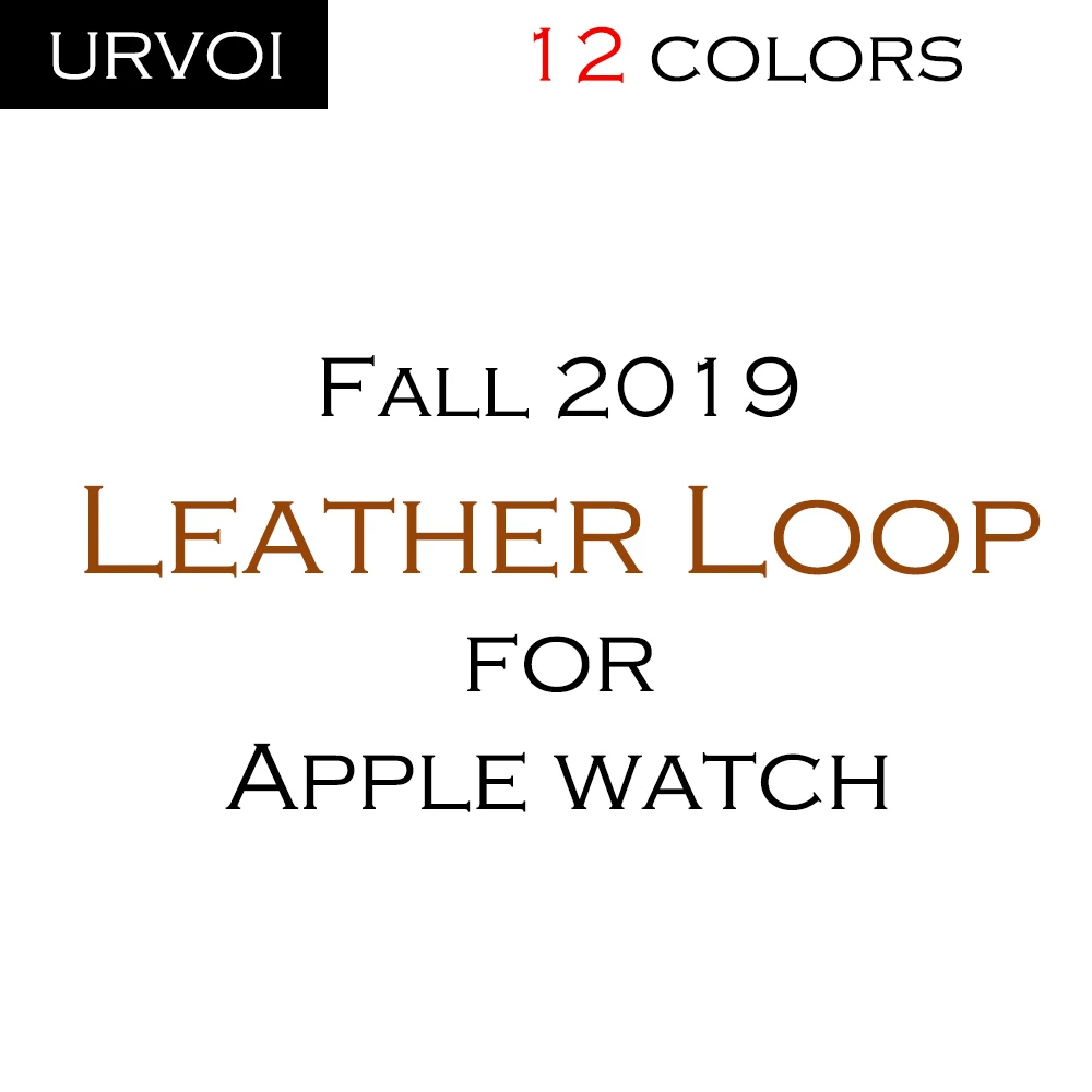 Кожаный ремешок URVOI для Apple Watch iwatch серии 5 4 3 2 1 кожаный пряжка с магнитом удобная