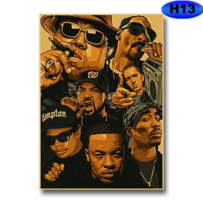 Модный редкий ретро крафт-бумага картины плакаты и принты настенные украшение