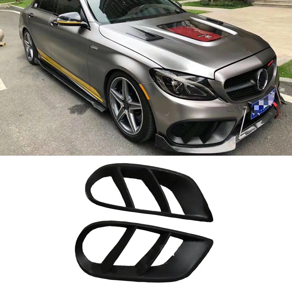 Передний бампер Крышка вентиляционного отверстия отделка для Mercedes Benz W205 C43 AMG C180