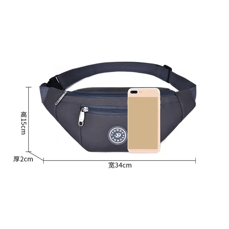 

Chest Nylon Waist Women Belt Men Fanny Pack Fashion Bag Colorful Bum Zipper Travel Purse Phone Pouch Pocket hip bag 2020