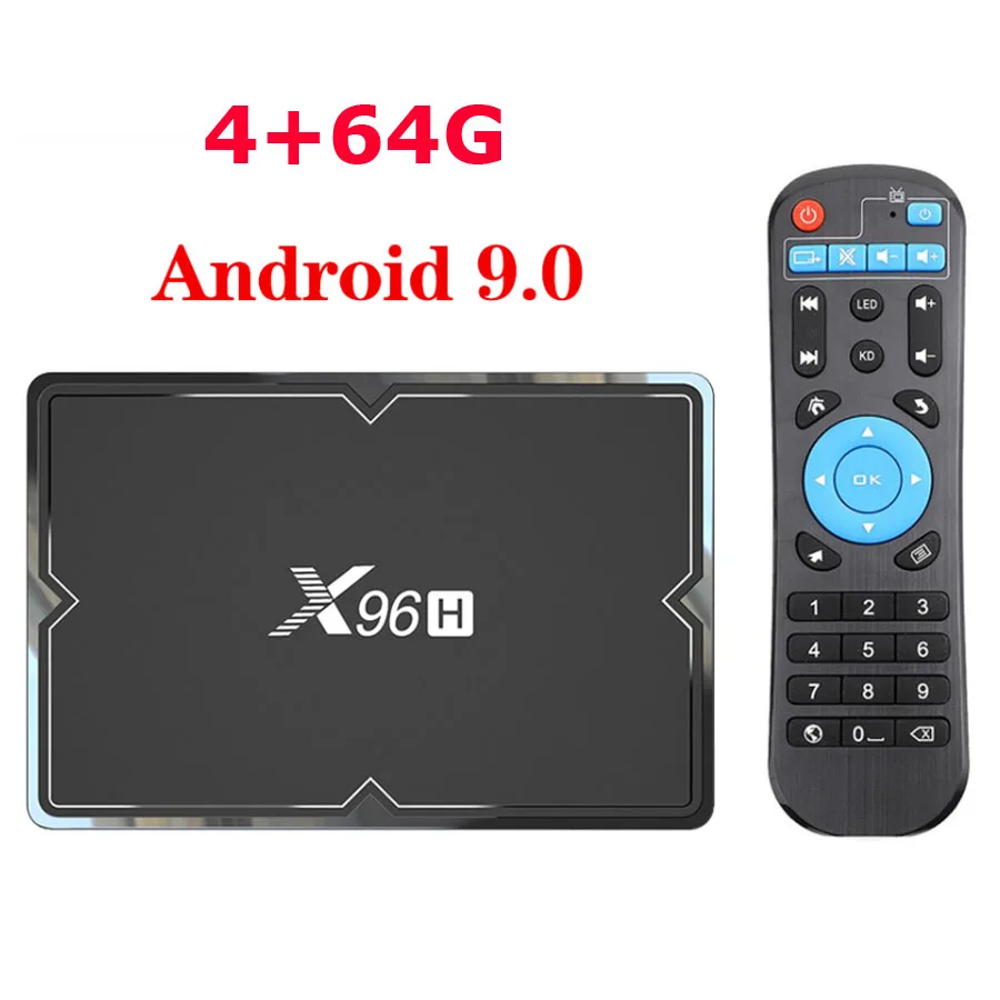 X96H Allwinner H603 чип 6K Android 9,0 ТВ коробка с двойной поддержкой HDMI wifi Bluetooth телеприставка PK X96MINI - Цвет: 4G64G
