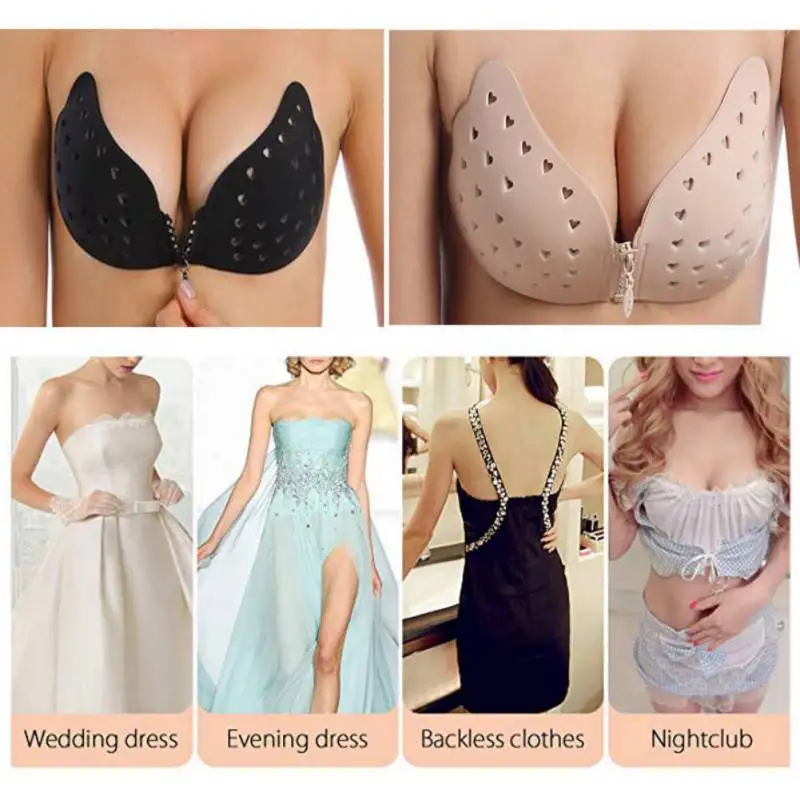 Женские невидимые Силиконовые бюстгальтеры пуш ап самоклеющиеся Бюстгальтеры