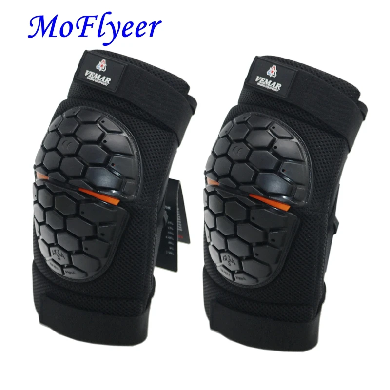 MoFlyeer Motorcycle Knee Guards Carbon Fiber Motocross Racing Protective Gears Moto Protector Motorbike Elbow Knee pads