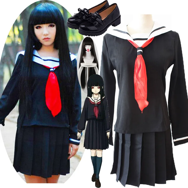 

Аниме карнавальный костюм Взрослый маскарадные костюмы и обувь 100 см длинный парик школьная матросские униформы Хэллоуин вечерние Женские ...