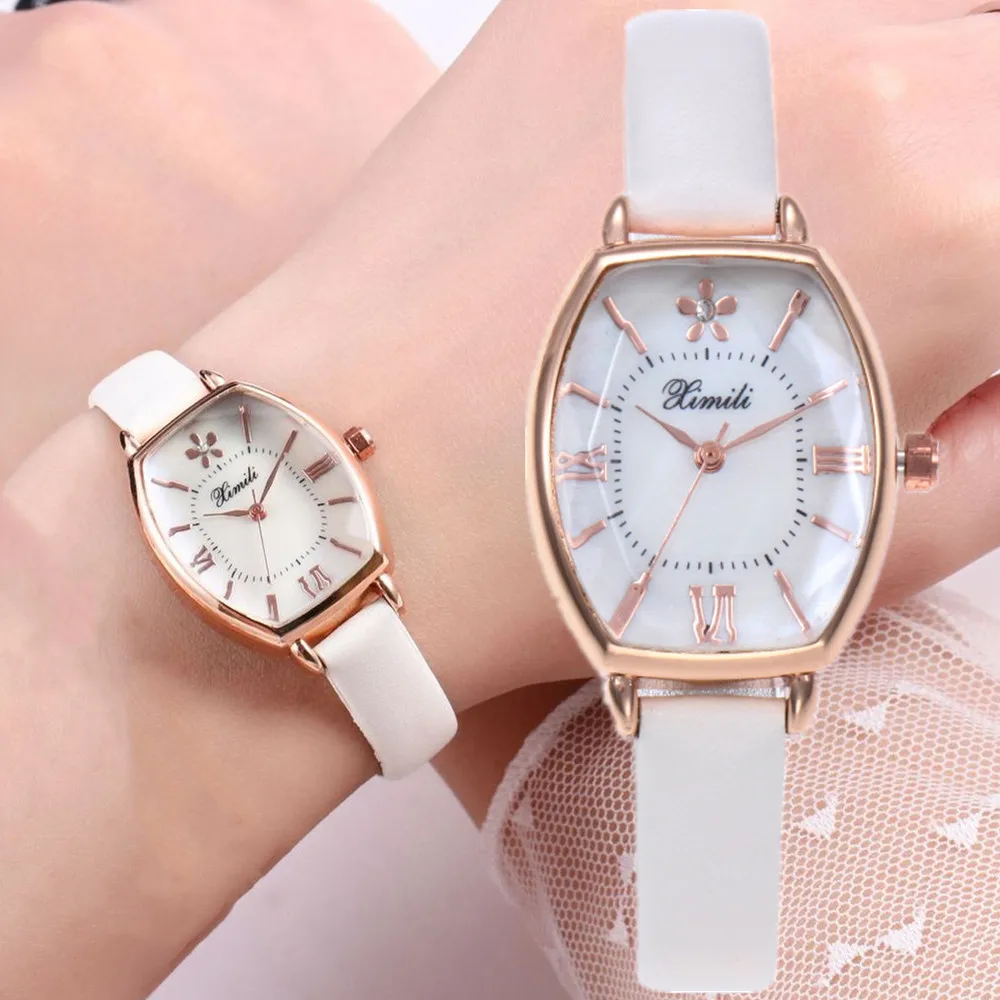 

Simple Leather Suare Small Dial Quartz Watch Fashion Women Dess Wrist watches Minimalist Fresh Female Clock Hours Zegarek Damski