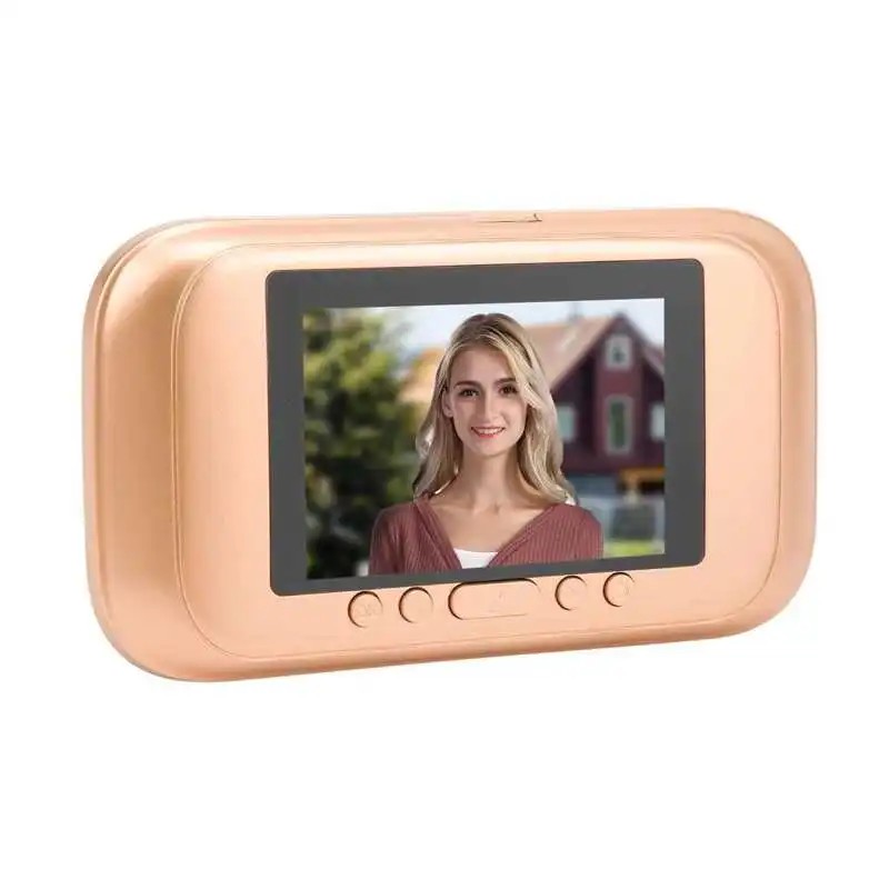 Digital Door Viewer Visual Doorbell 3.5in LED Color Touch Screen Security Camera Motion Detection for Hotel Home | Безопасность и