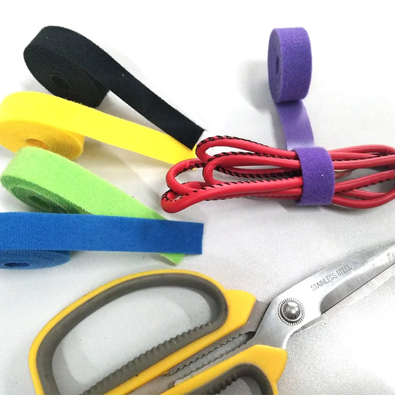 1 шт./пара цветная клейкая лента для крючков и петель шириной 20 мм крючки