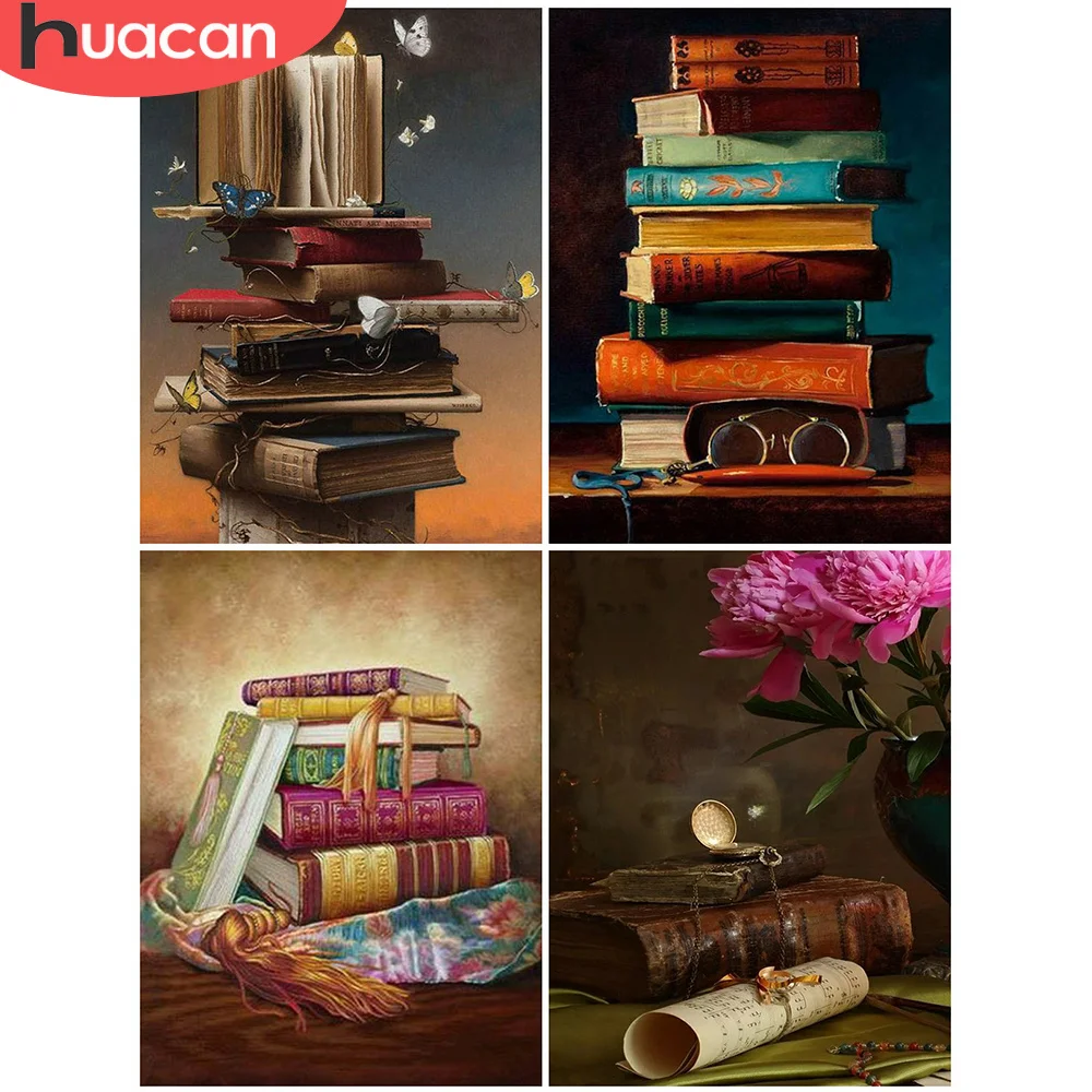 

HUACAN DIY Diamond Painting Book 5D Diamond Embroidery Landscape Cross Stitch Rhinestone Of Picture Home Decor