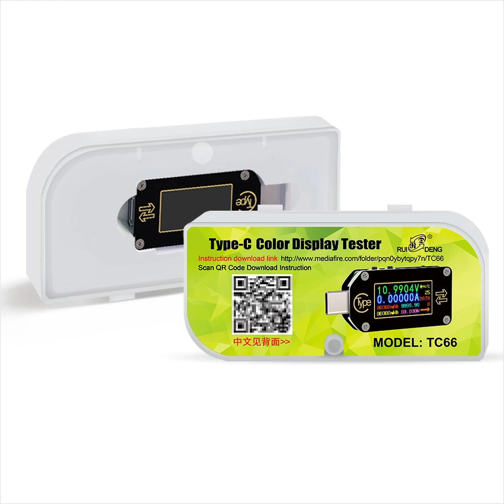 Триггер RIDEN TC66/TC66C Type-C PD USB-измеритель напряжения 2-стороннее зарядное устройство