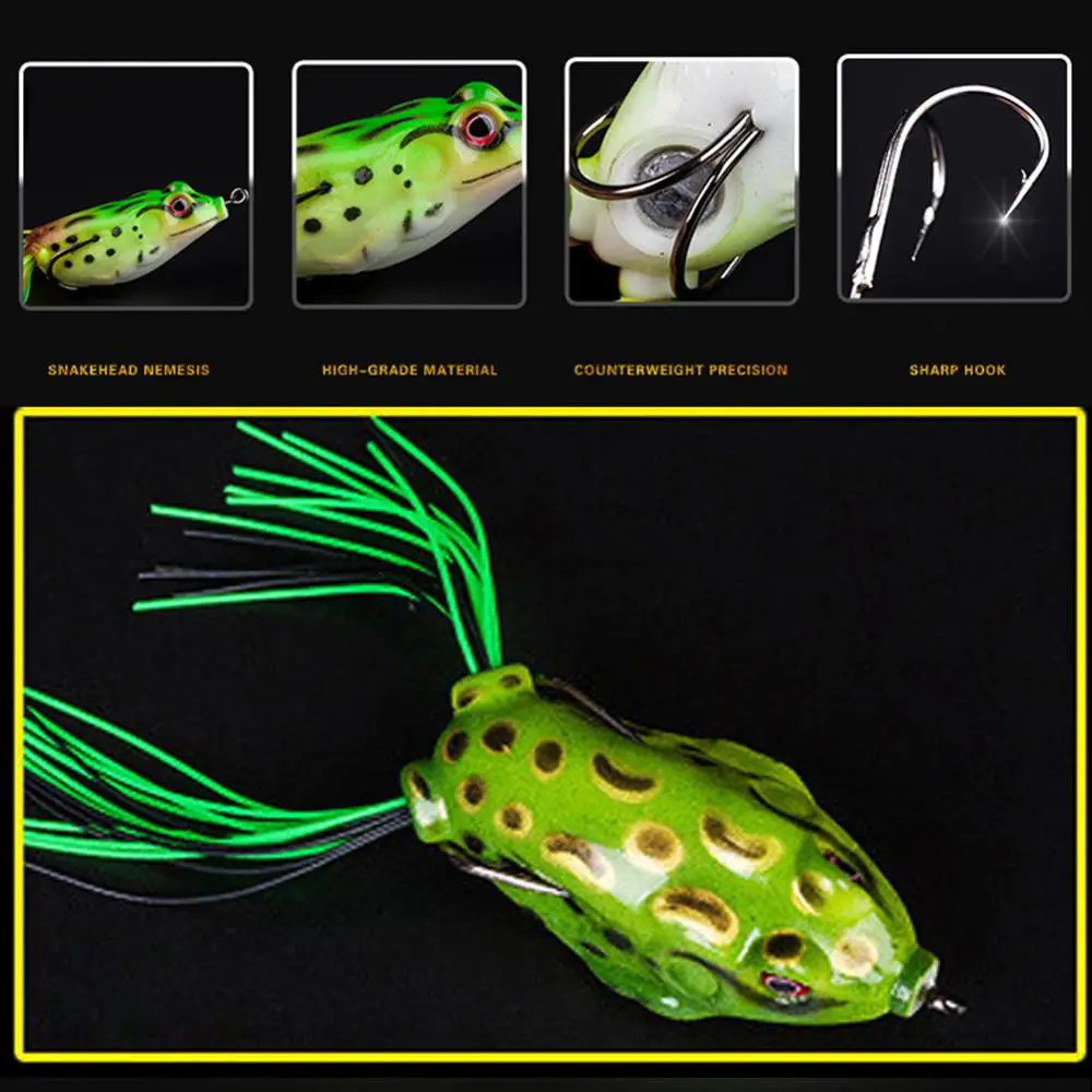 1 шт. силиконовая искусственная лягушка рыболовные приманки много размеров
