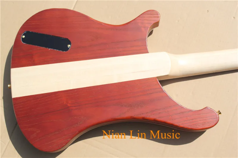 4-струнной бас-гитары производство Китай красновато-коричневый Цвет Ольха тела