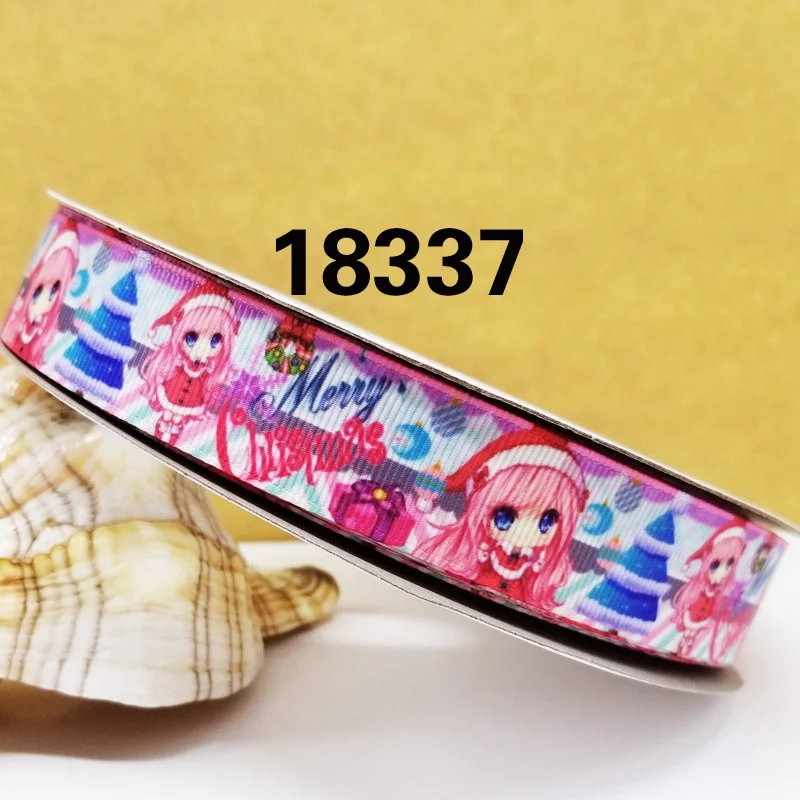 18337 50 ярдов мультфильм печатных корсажная лента 18569 - Цвет: 18337