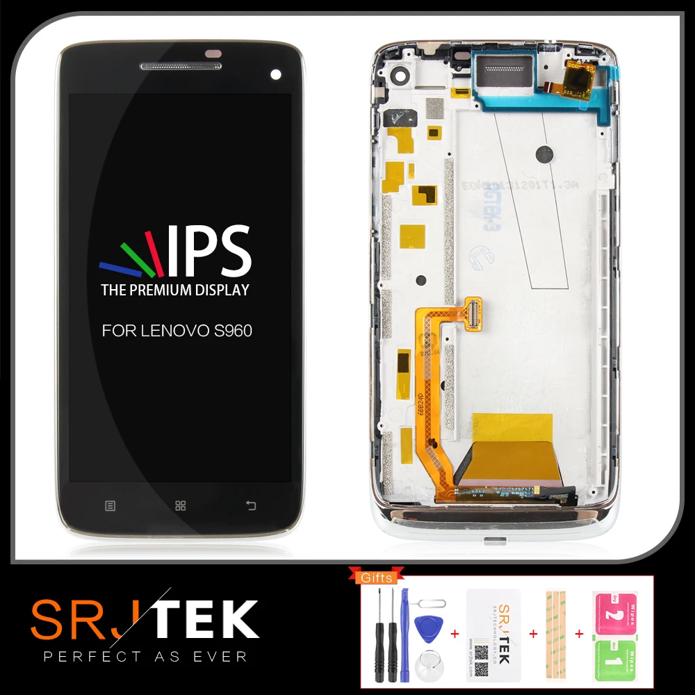 Сменный сенсорный ЖК-экран SRJTEK 5 0 дюйма для Lenovo s960 S960 с рамкой Vibe X S960t | Мобильные