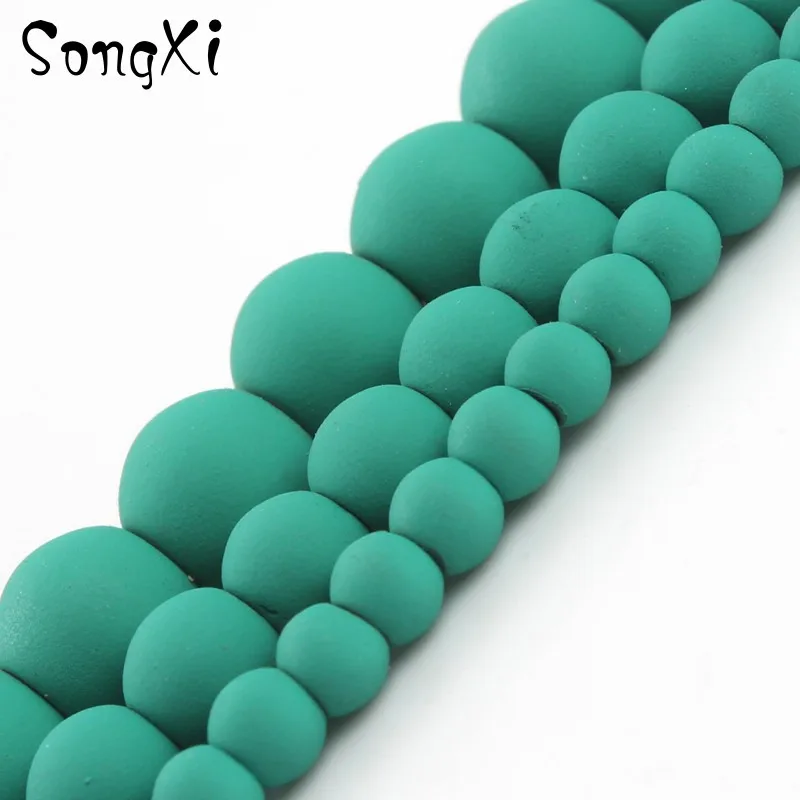 Травяной зеленый гематит бусины натуральный камень Резиновые Круглые свободные