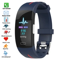 p3apro body temperature monitoring wristband ecgppg heart rate blood pressure sports smart bracelet ip67 waterpoof smart band