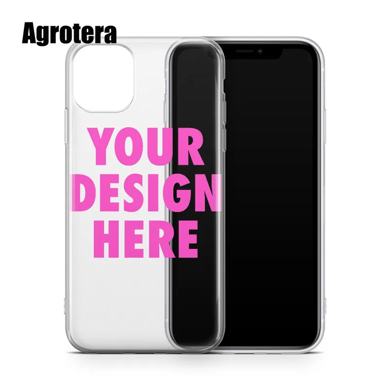 Прозрачный чехол для телефона из ТПУ Agrotera Create Your Own iPhone 5 5s SE 6 6s 7 8 Plus X Xs XR Max 11 Pro 12