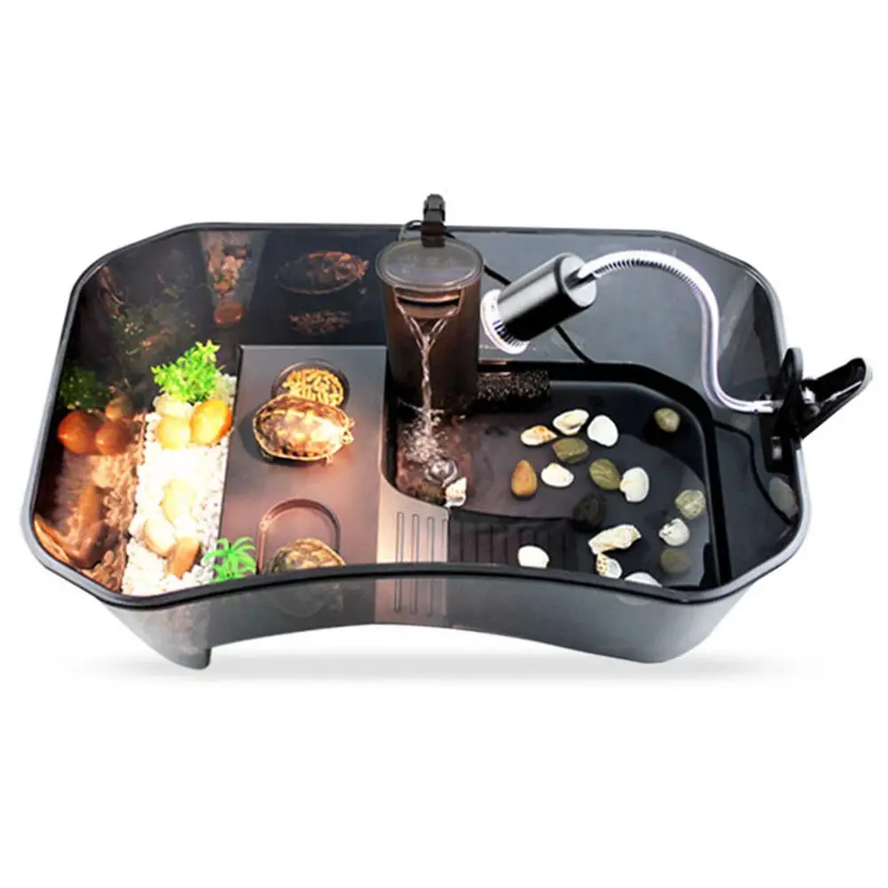 Черепаха коробка для разведения пластиковая рептилия черепаха пруд Террариум