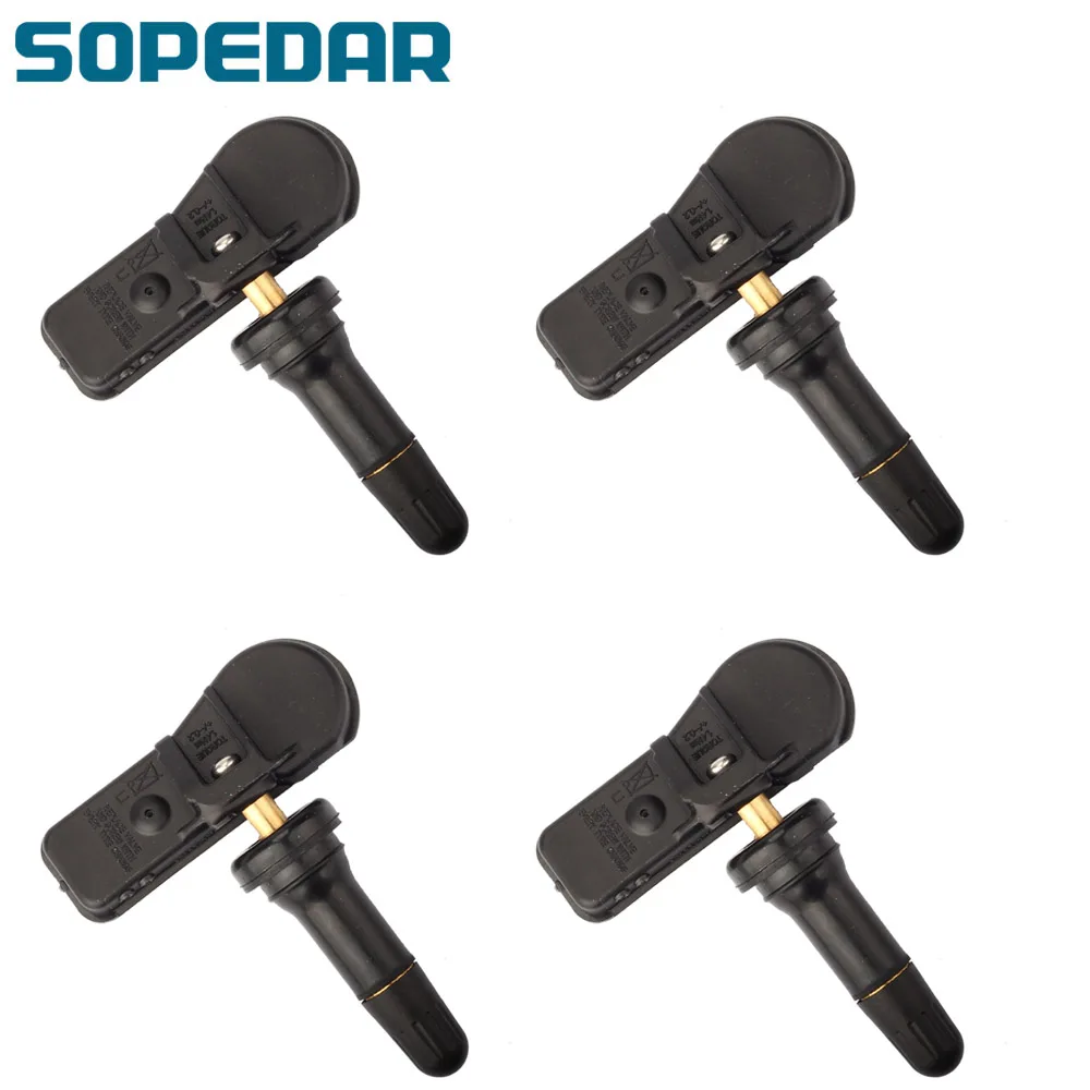 

SOPEDAR 4PCS Car TPMS Tire Pressure Monitoring System Alarm Sensor 52933C1100 for Hyundai Creta IX35 I20 Sonata Tucson 2014-2018