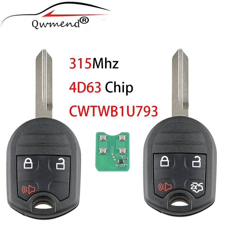 

CWTWB1U793 Car Remote Key for Ford Edge Escape Expedition Explorer 315Mhz 4D63 Chip Smart Car Key Fob 5912512