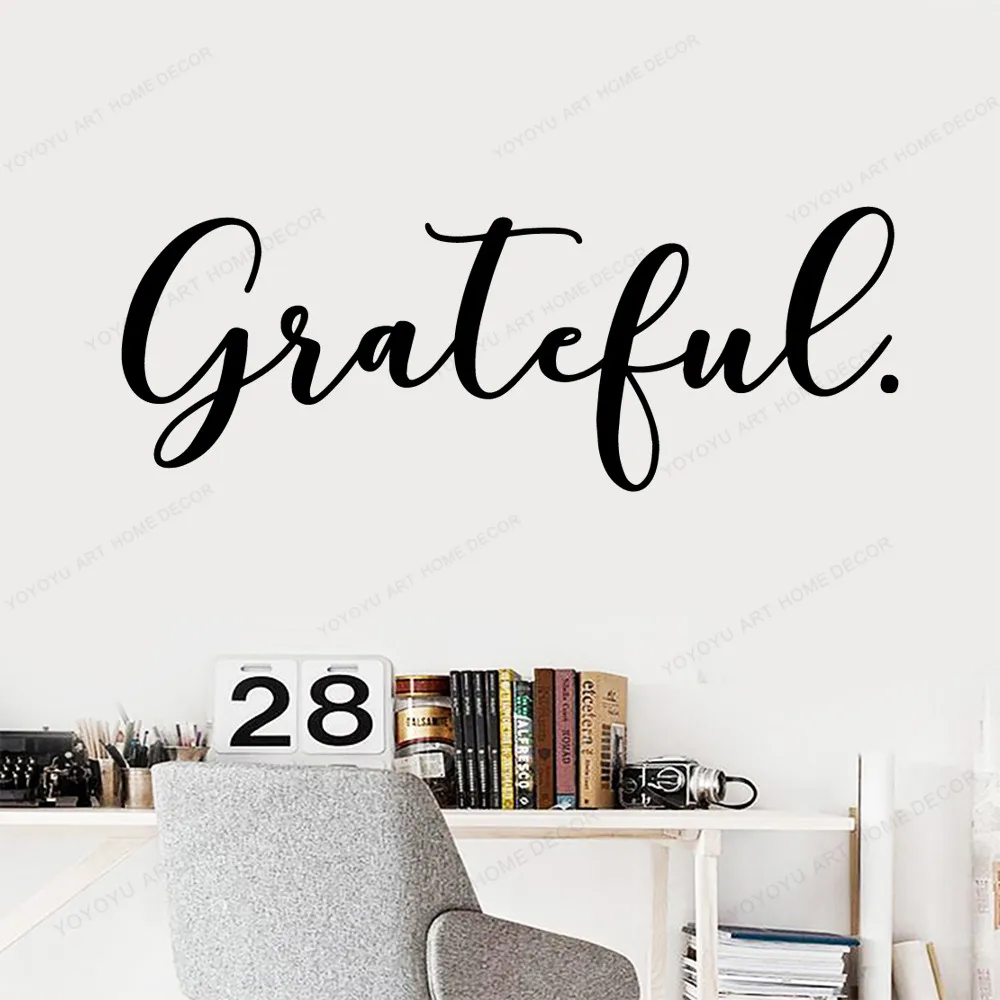 Мотивация Цитата благодарная настенная художественная наклейка украшение