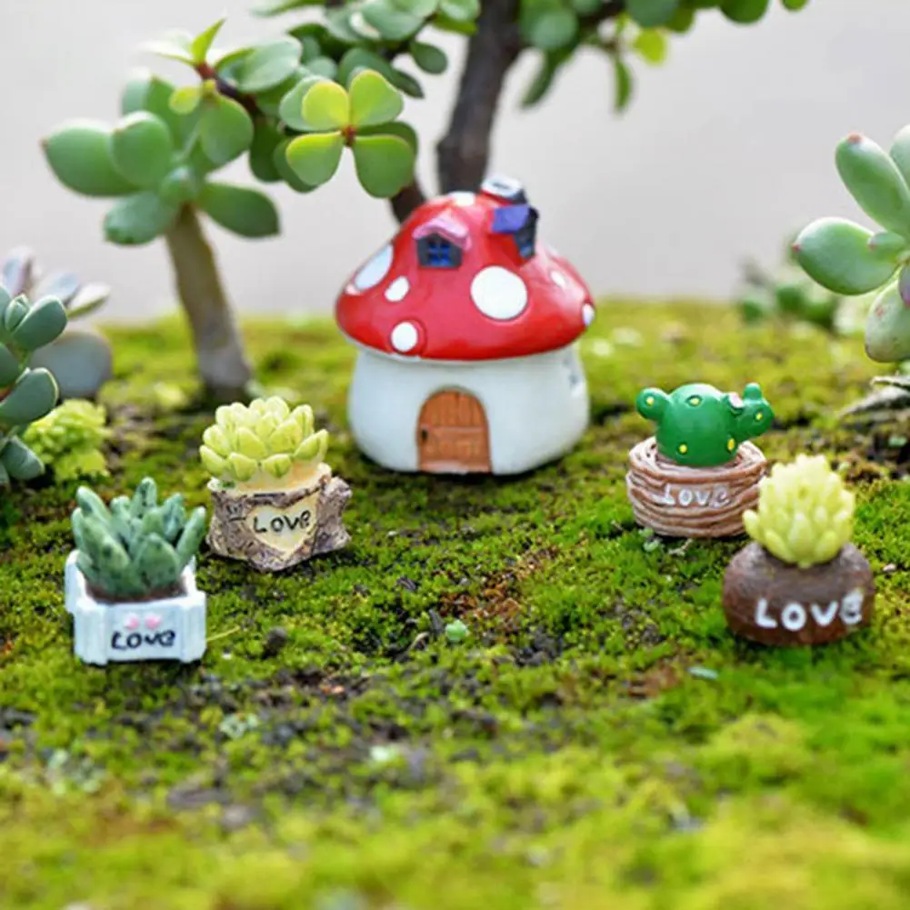 

Лидер продаж, миниатюрный декор, милый изысканный полимерный креативный мини бонсай, Миниатюрный дисплей для дома, 4 шт.