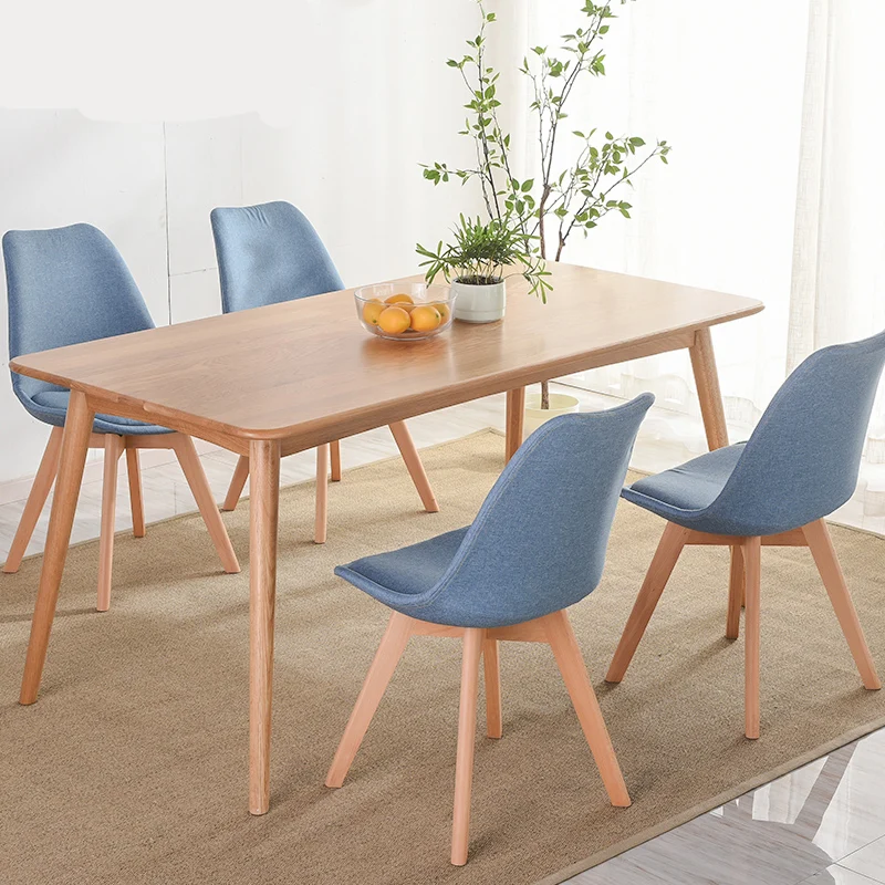 Строительный блок племени твердой древесины стол и стул простой табурет задняя