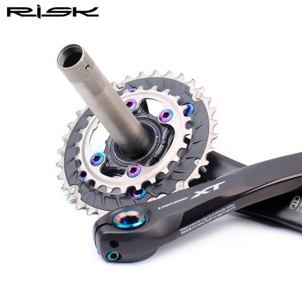 RISK Titanium набор болтов для горного велосипеда MTB комплекты винтов масляного диска