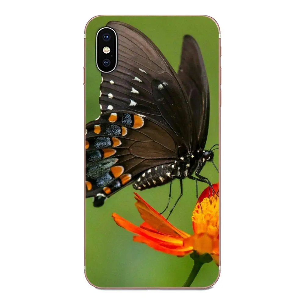 Прекрасный цветочный рисунок бабочки TPU для Huawei P7 P8 P9 P10 P20 P30 Lite Mini Plus Pro Y9 Prime P Smart Z 2018 2019.