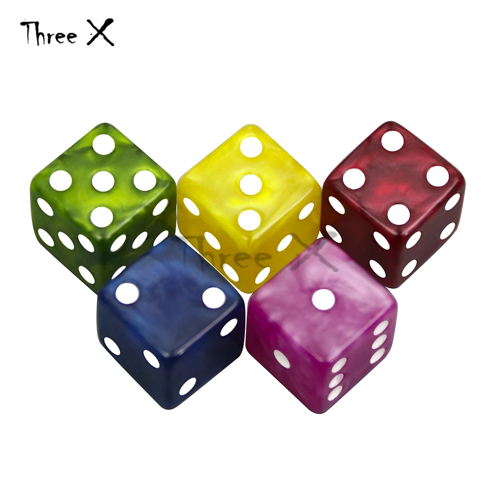 5 шт. Специальный 16 мм Разноцветные кости набор D6 куб sethree качество шесть