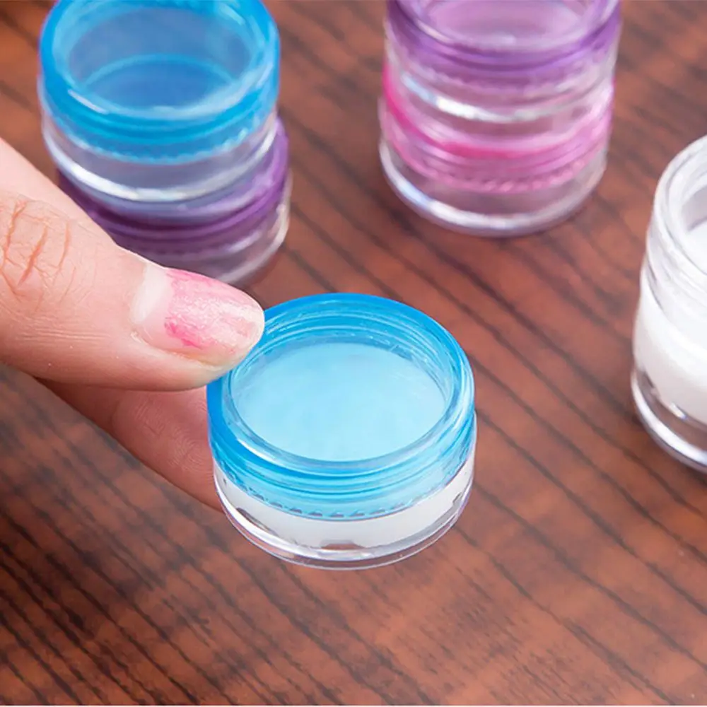 Маленькие прозрачные пластиковые контейнеры для образцов мини банки бутылок