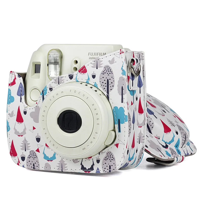 Новый чехол для камеры Fujifilm Instax Mini сумка из искусственной кожи с плечевым ремнем 9