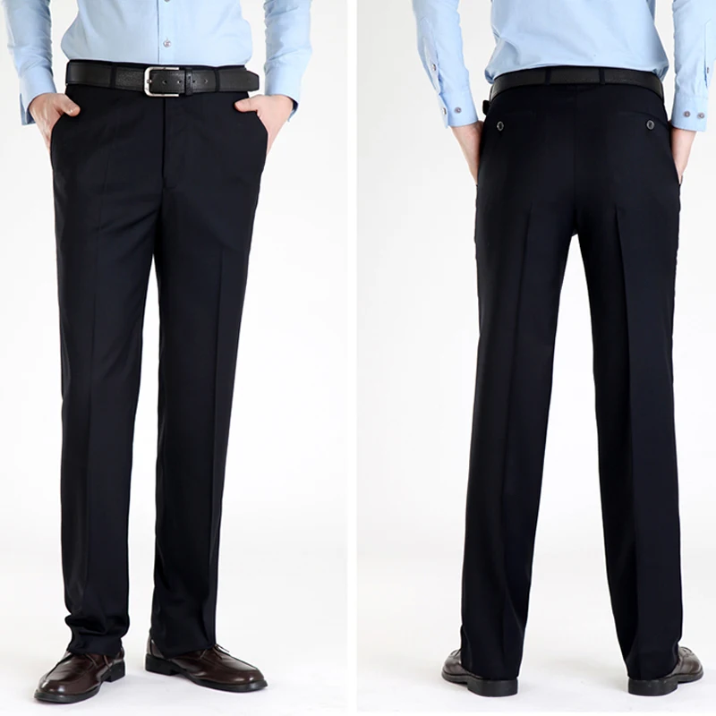 VOMINT брюки мужские досуг высокой талии прямые среднего возраста мыть и носить