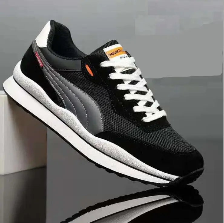 

Men Casual Shoes Light Suede Leather Sneakers Classical Running Shoes Men Comfort Outdoor Breathable Flats Jogging Sport Shoes