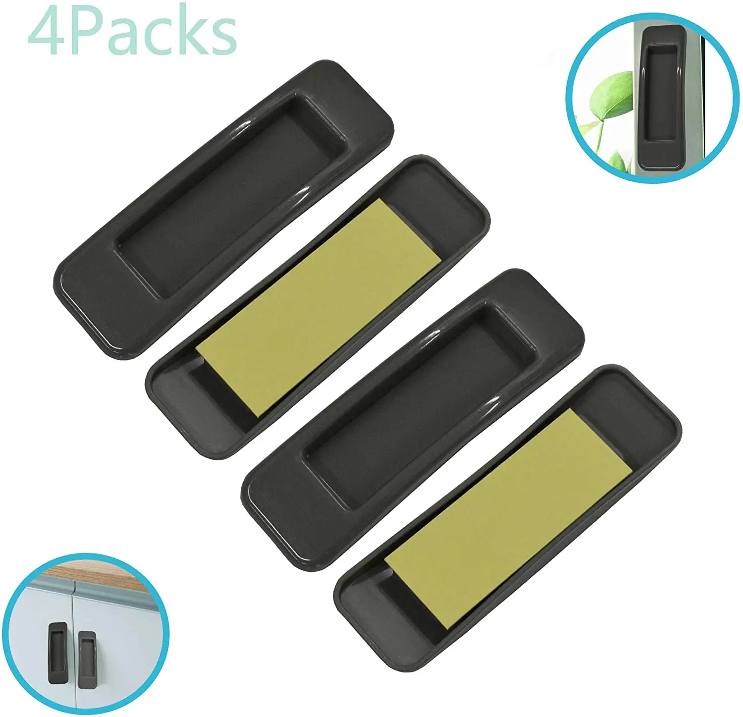 Серая самоклеящаяся наклейка на ящики мгновенного действия пластиковая дверные