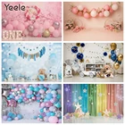 Фоны Yeele для фотосъемки новорожденных малышей на 1-й День рождения воздушные шары торт разбивание вечеринки фоны для фотосъемки реквизит для фотостудии