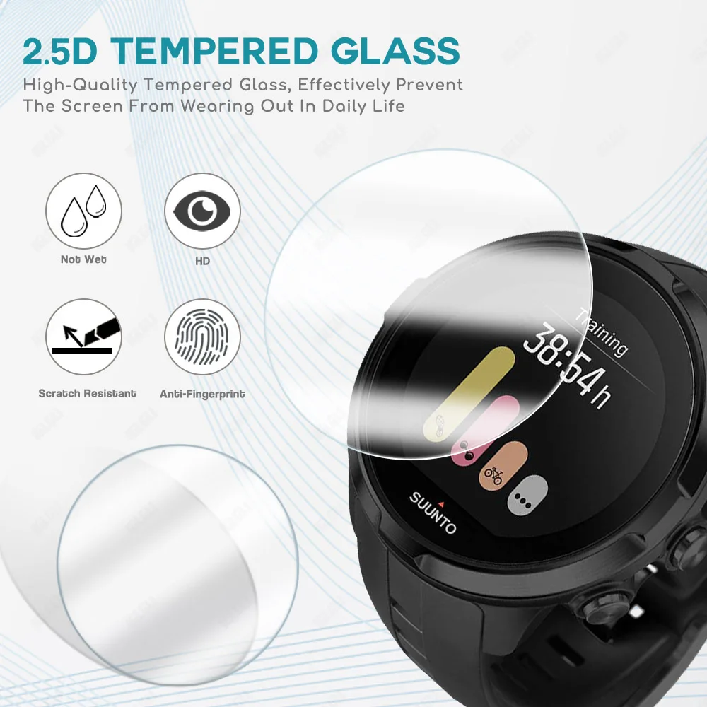 Защитная пленка из закаленного стекла для Suunto 3 9 Pro Spartan Trainer Alpha HR Защита экрана
