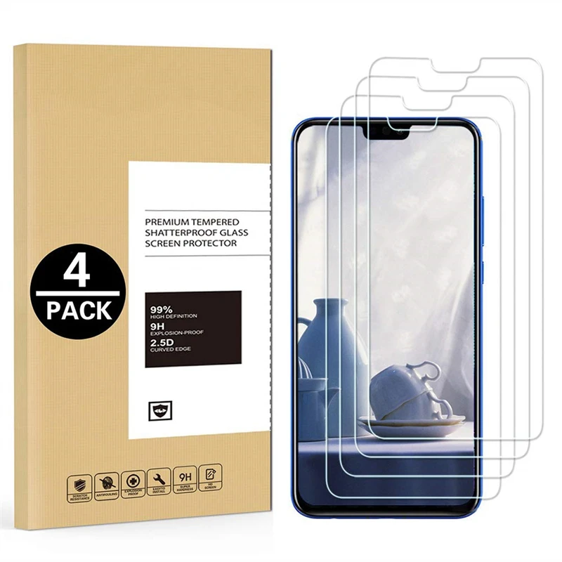 

4 шт. 2.5D Защитная пленка для Vivo X21 X21i X21s X23 X27 X30 X50 Pro Lite X50e X51 X60, прозрачное закаленное стекло, защита экрана